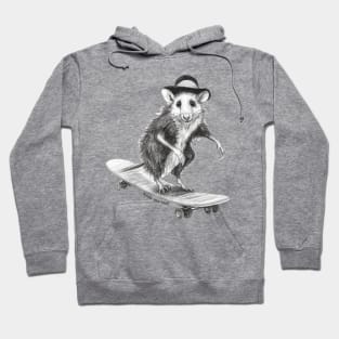 Opossum On A Skateboard: Made You Look Hoodie